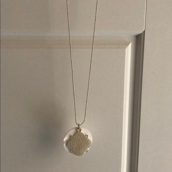 Silver long necklace - Picture 2 of 4